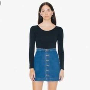 American Apparel denim skirt